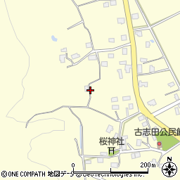 山形県米沢市古志田町周辺の地図