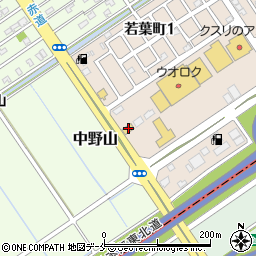 ローソン新潟中野山店周辺の地図