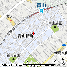 新潟県新潟市西区青山新町24-16周辺の地図