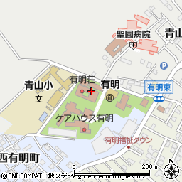 新潟市有明福祉事業協会　本部事務局周辺の地図