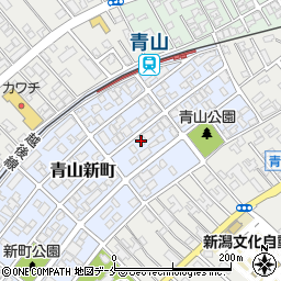 新潟県新潟市西区青山新町24-12周辺の地図