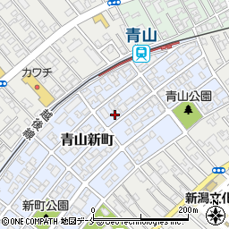 新潟県新潟市西区青山新町25-2周辺の地図