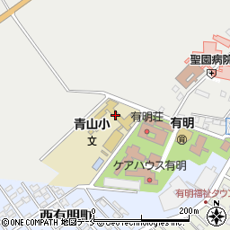 新潟市立　青山小ふれあいスクール周辺の地図