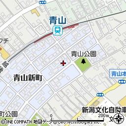新潟県新潟市西区青山新町24-8周辺の地図