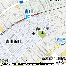 新潟県新潟市西区青山新町24-23周辺の地図