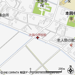 大渕小学校前周辺の地図