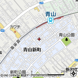 新潟県新潟市西区青山新町25-18周辺の地図