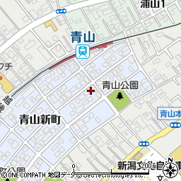 新潟県新潟市西区青山新町24-18周辺の地図