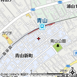新潟県新潟市西区青山新町25-21周辺の地図
