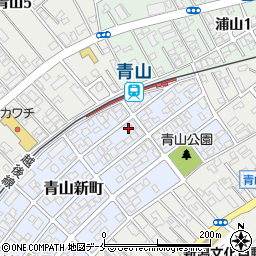 新潟県新潟市西区青山新町25-22周辺の地図