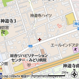 ミナモト通信新潟周辺の地図