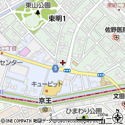 愛幸堂たかリハステーション東明店周辺の地図