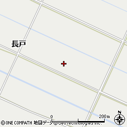 新潟県新潟市北区長戸周辺の地図