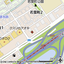 セブンイレブン新潟若葉町店周辺の地図