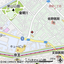 麺者 風天 東明店周辺の地図