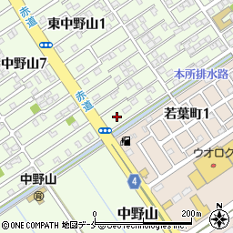 新潟県新潟市東区東中野山1丁目20周辺の地図