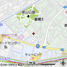 〒950-0853 新潟県新潟市東区東明の地図