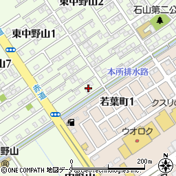 新潟県新潟市東区東中野山1丁目21周辺の地図