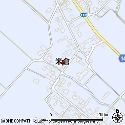 新潟県新発田市米倉周辺の地図