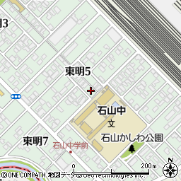 新潟県新潟市東区東明5丁目4-9周辺の地図