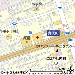コジマ×ビックカメラ新潟店周辺の地図