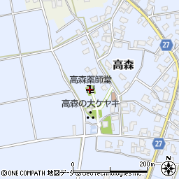高森薬師堂周辺の地図