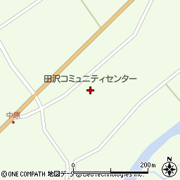米沢市田沢コミュニティセンター周辺の地図