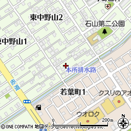 新潟県新潟市東区東中野山2丁目11周辺の地図