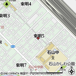 新潟県新潟市東区東明5丁目4-3周辺の地図