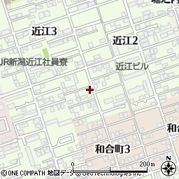 新潟県新潟市中央区近江3丁目9-8周辺の地図