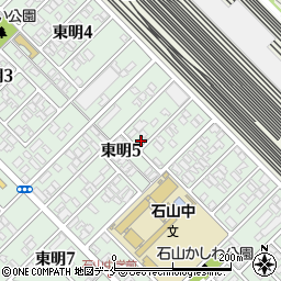 新潟県新潟市東区東明5丁目7-11周辺の地図