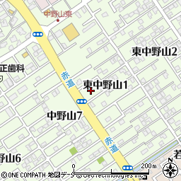 新潟県新潟市東区東中野山1丁目8周辺の地図