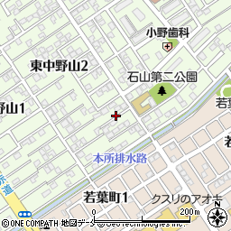 新潟県新潟市東区東中野山2丁目15周辺の地図