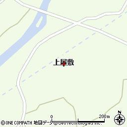 山形県米沢市口田沢上屋敷周辺の地図