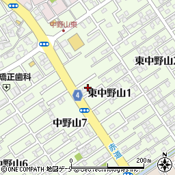 新潟県新潟市東区東中野山1丁目7周辺の地図