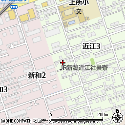 新潟県新潟市中央区近江3丁目23-4周辺の地図