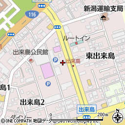 新潟県新潟市中央区出来島2丁目1周辺の地図