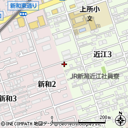 新潟県新潟市中央区近江3丁目24-2周辺の地図