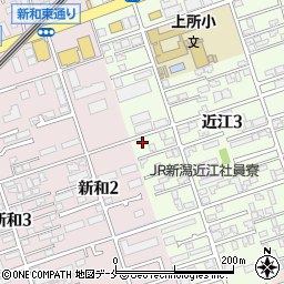 新潟県新潟市中央区近江3丁目24-3周辺の地図