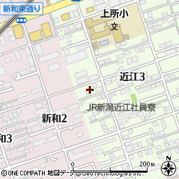新潟県新潟市中央区近江3丁目24周辺の地図