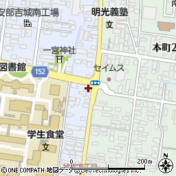 米沢城南郵便局 ＡＴＭ周辺の地図