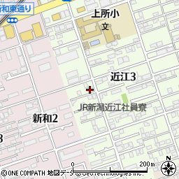 新潟県新潟市中央区近江3丁目24-10周辺の地図