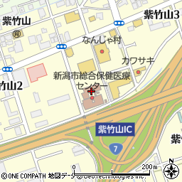 新潟市総合保健医療センター周辺の地図