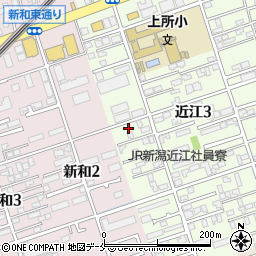 新潟県新潟市中央区近江3丁目24-4周辺の地図