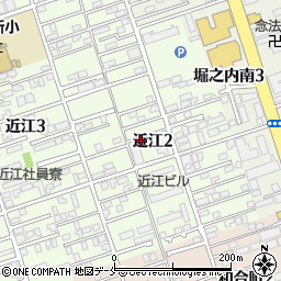 新潟県新潟市中央区近江2丁目周辺の地図
