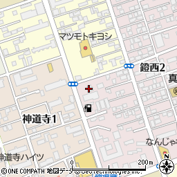 ファミリーマート新潟鐙西店周辺の地図