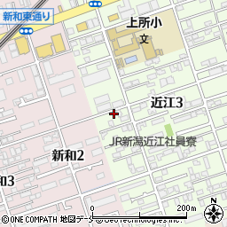新潟県新潟市中央区近江3丁目24-5周辺の地図