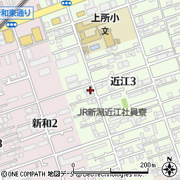 新潟県新潟市中央区近江3丁目24-9周辺の地図