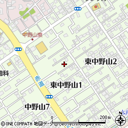 新潟県新潟市東区東中野山1丁目5周辺の地図