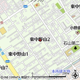新潟県新潟市東区東中野山2丁目周辺の地図